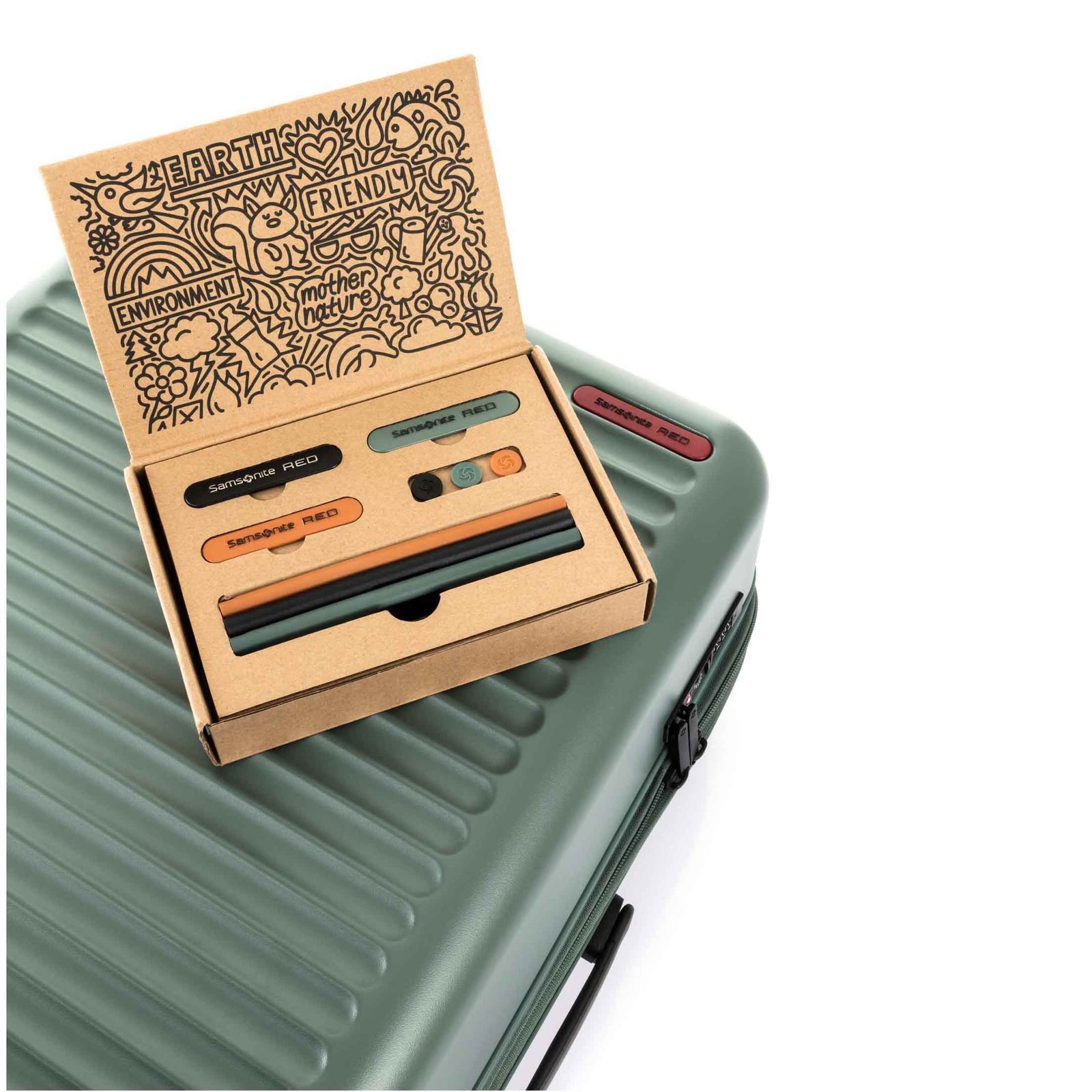 Samsonite Toiis C Spinner Hard Luggage Bag – Slate Green