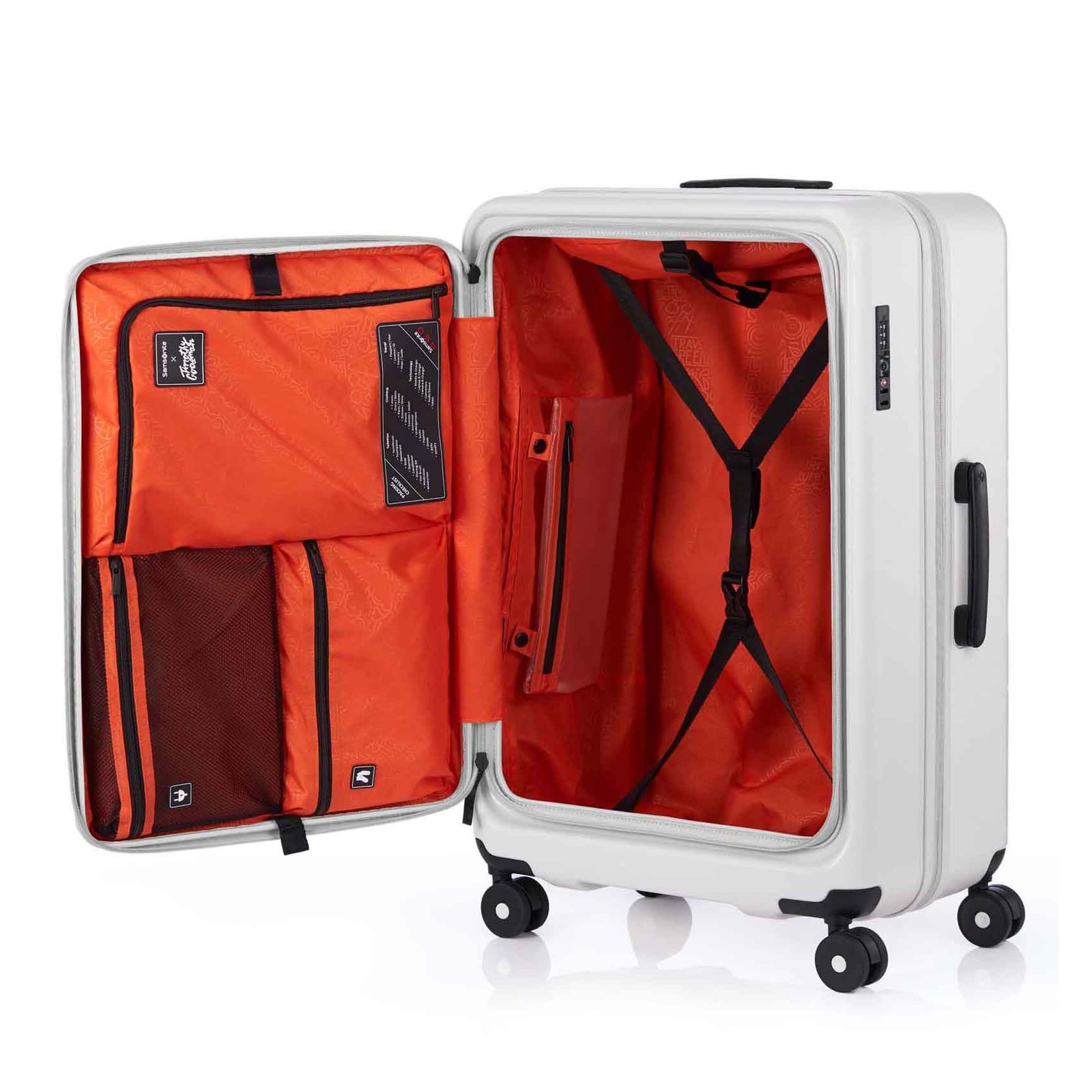 Samsonite Toiis M Spinner Hard Luggage Bag – Cloud White