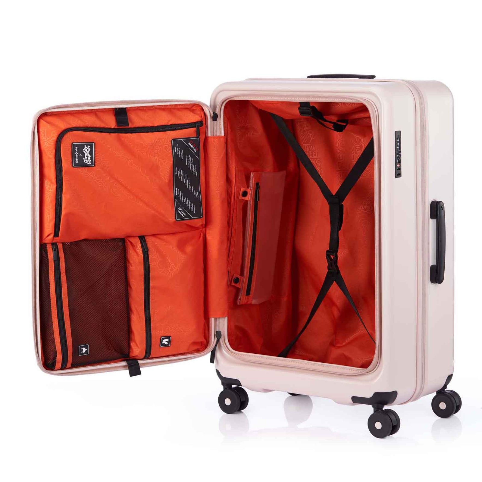 Samsonite Toiis M Spinner Hard Luggage Bag – Petal Pink