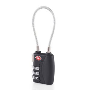 Samsonite Travel Essentials 3-Dial Cable Lock TSA