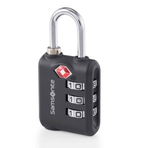 Samsonite Travel Essentials 3-Dial Combi Lock TSA – Black