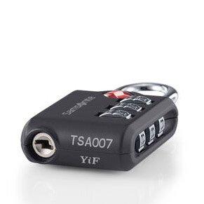 Samsonite Travel Essentials 3-Dial Combi Lock TSA – Black