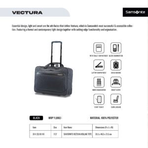 Samsonite Vectura Laptop Trolley Rolling Tote Catalog 2023