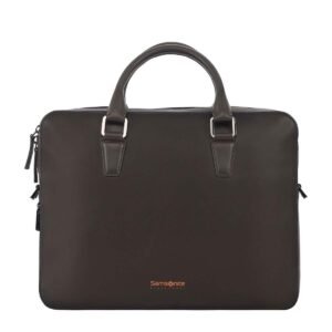 Samsonite Victor 14.1 Laptop Dark Brown Leather Briefcase (4)