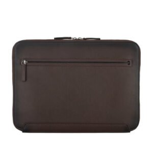 Samsonite Victor Dark Brown Leather Laptop Sleeve
