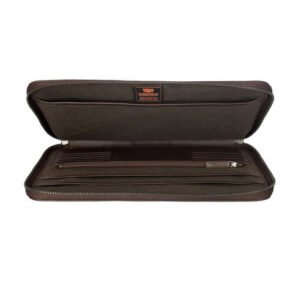 Samsonite Victor Dark Brown Leather Laptop Sleeve