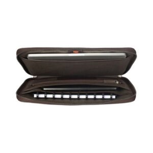 Samsonite Victor Dark Brown Leather Laptop Sleeve