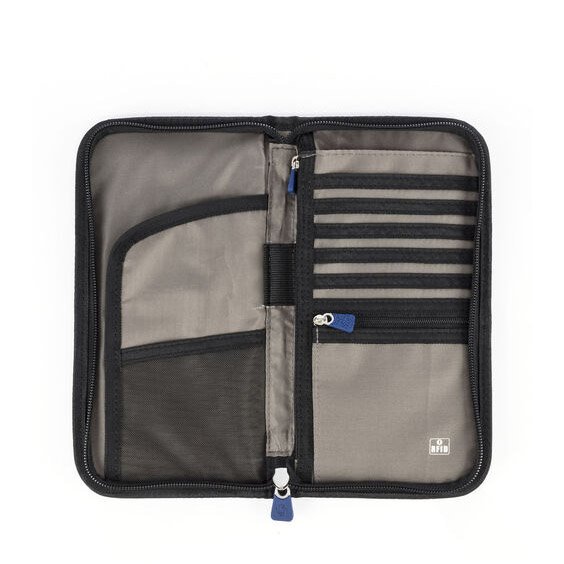 Samsonite Zipped Travel Wallet RFID Grey