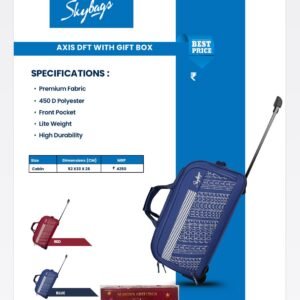 Skybags Axis Dft Duffle Trolley Bag