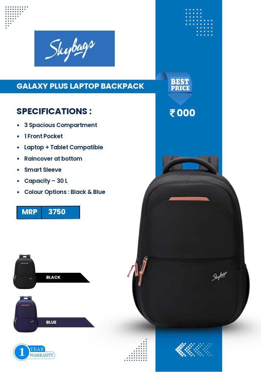 Skybags Galaxy Plus Laptop Backpack