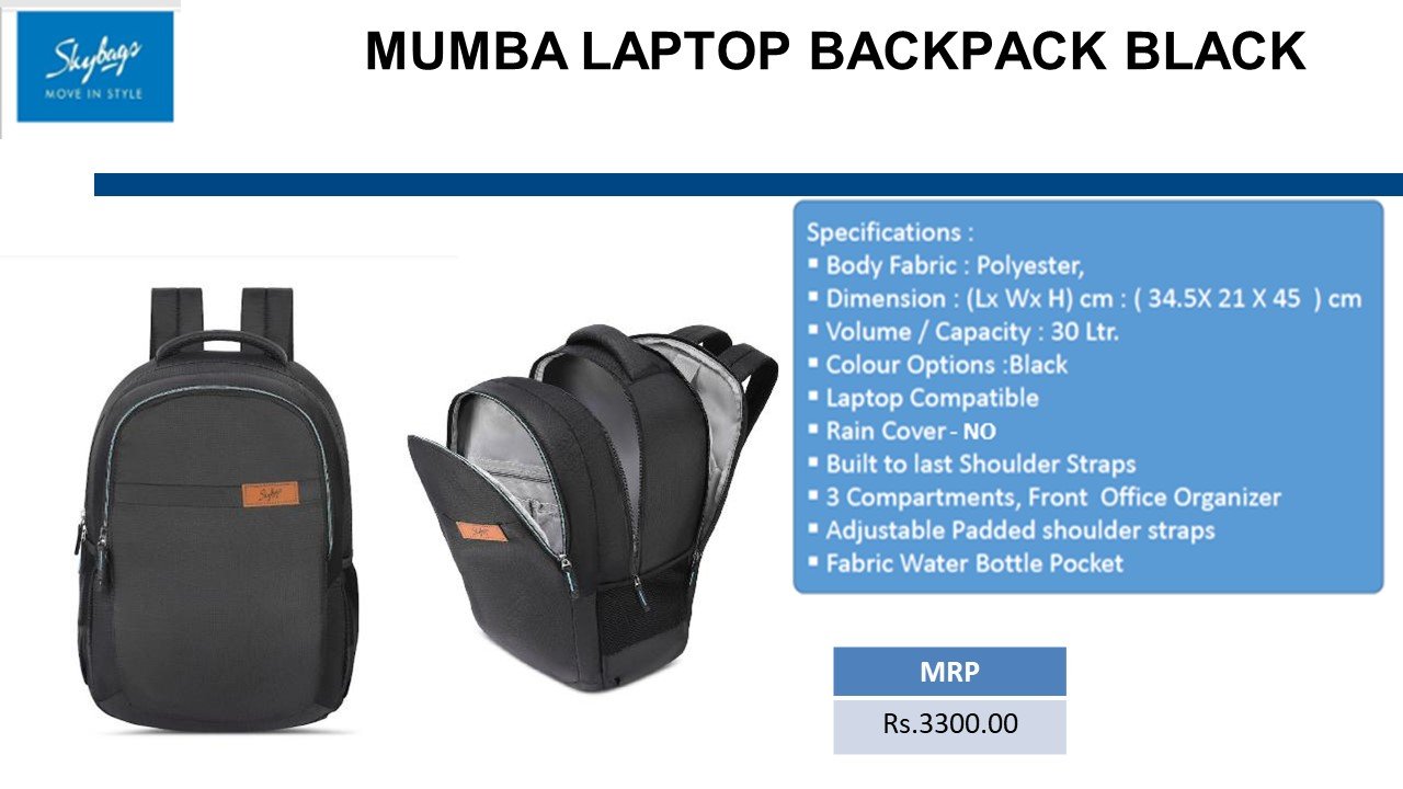 Skybags Mumba Laptop Backpack
