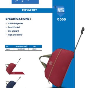 Skybags Refyne Dft Duffle Trolley Bag