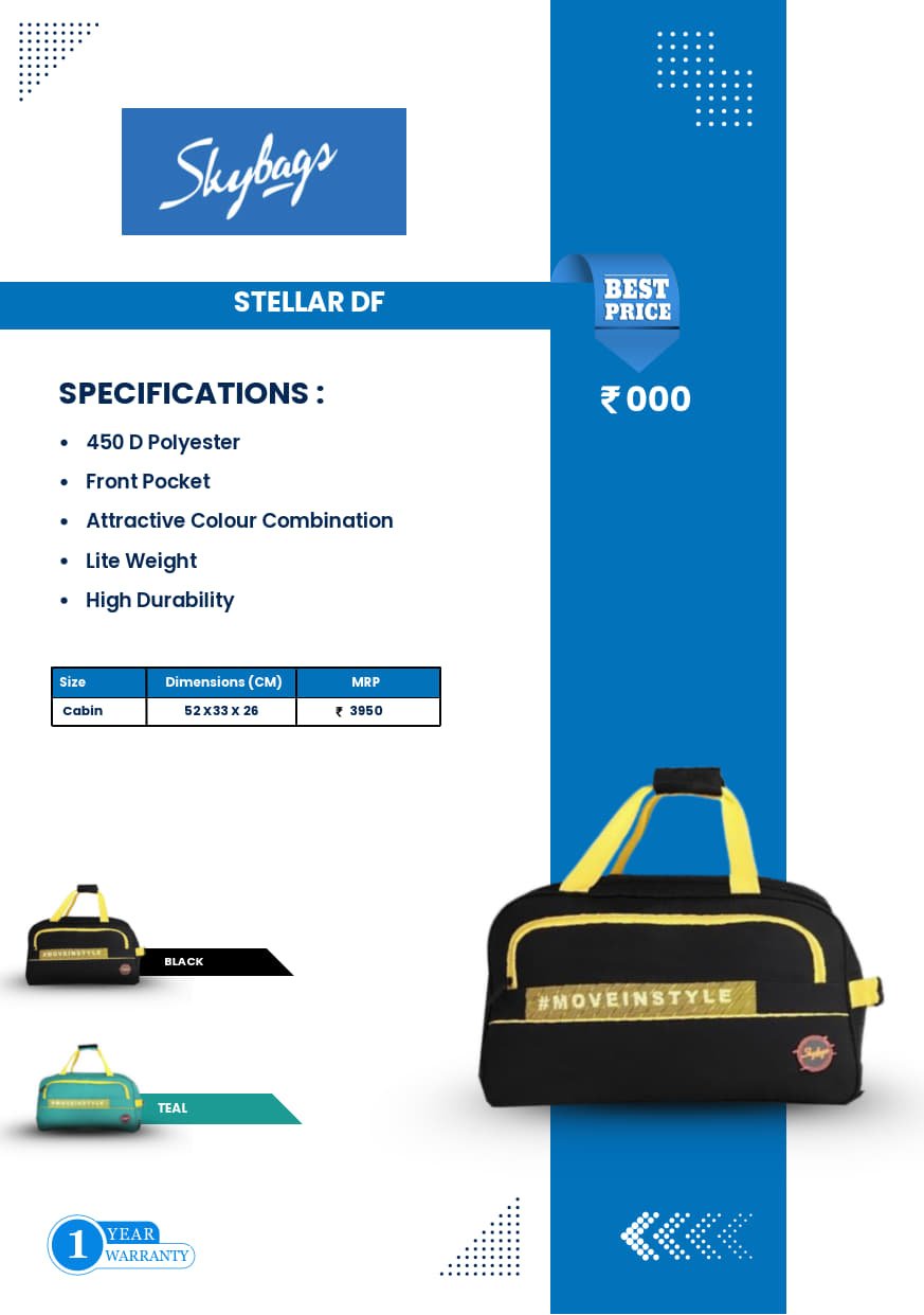 Skybags Stellar Df Duffle Bag