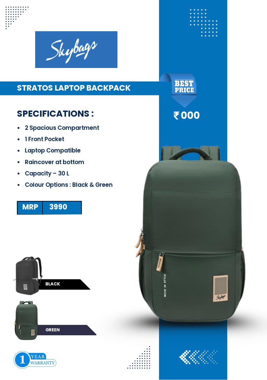Skybags Stratos Laptop Backpack