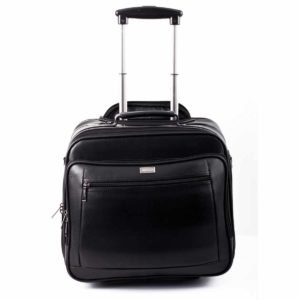 Space Express PU Leatherite Laptop Overnighter Strolly Bag