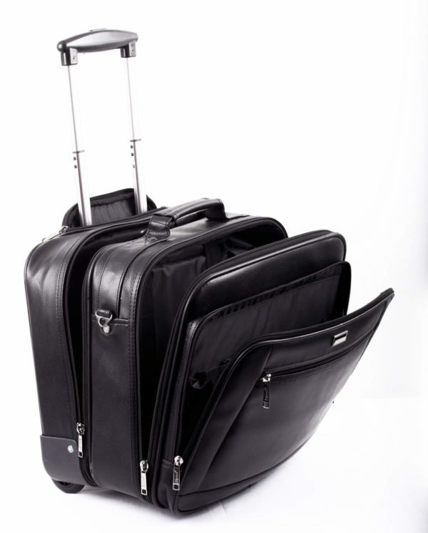 Space Laptop Leather Trolley Bag in Bengaluru