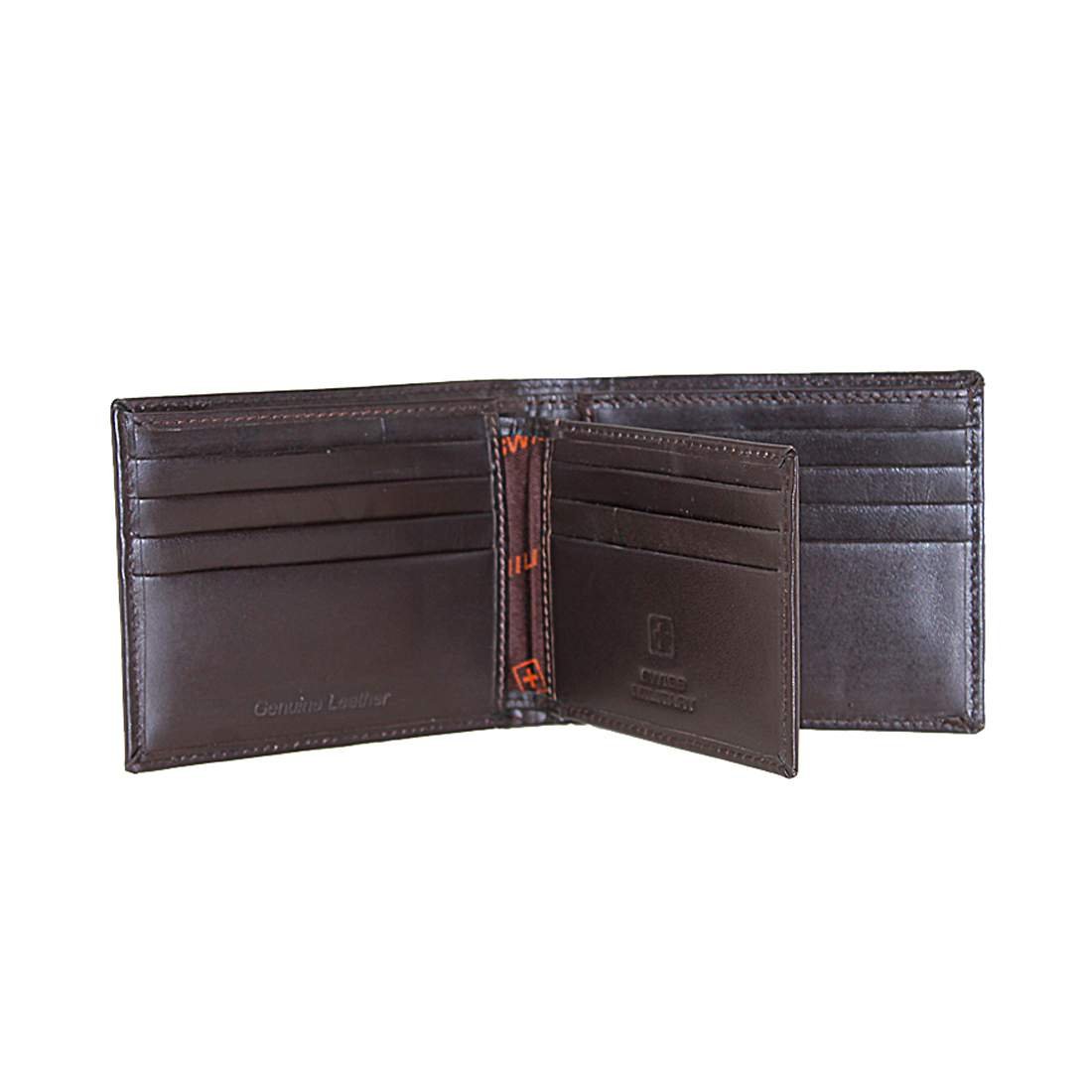 Swiss Army Leather Trifold Wallet & Utility Clip Set, Black | eBay