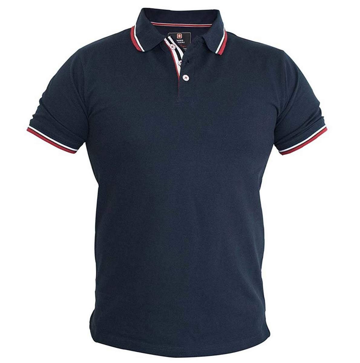 Swiss Military TSH7 Navy Polo Tshirt Regular Fit - Sunrise Trading Co.