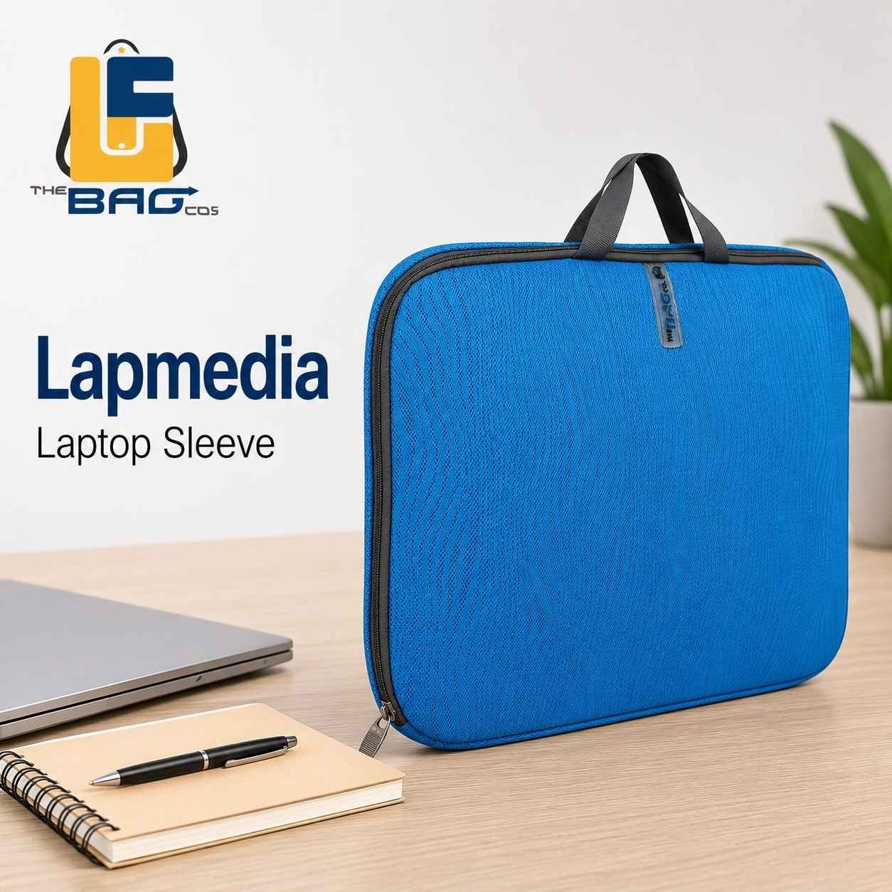The Bag Co Laptop Sleeve - Lapdemia Blue HERO JPG