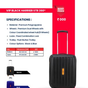 VIP Black Harrier Hard Luggage Bag