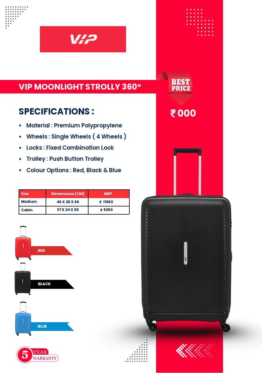 VIP Moonlight Hard Luggage Bag