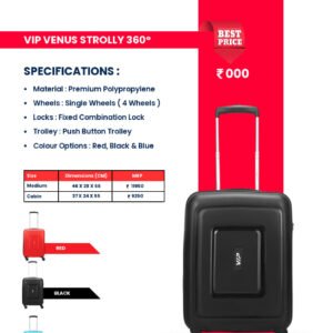 VIP Venus Hard Luggage Bag